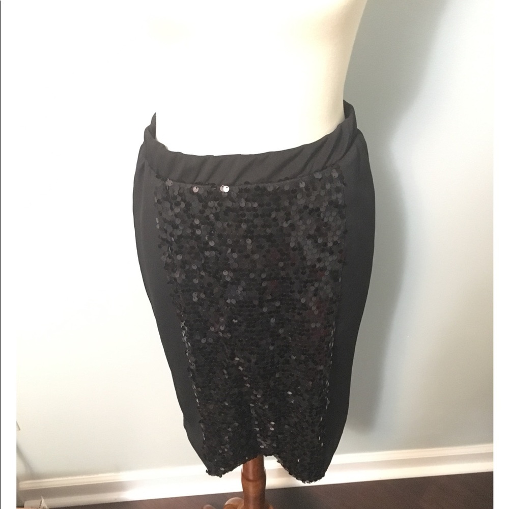 Black Sequin Skirt
